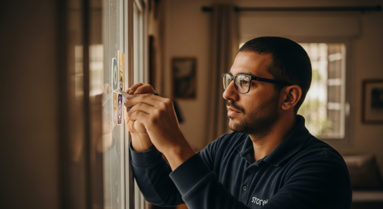 Étiquette intelligente pour le prix du verre