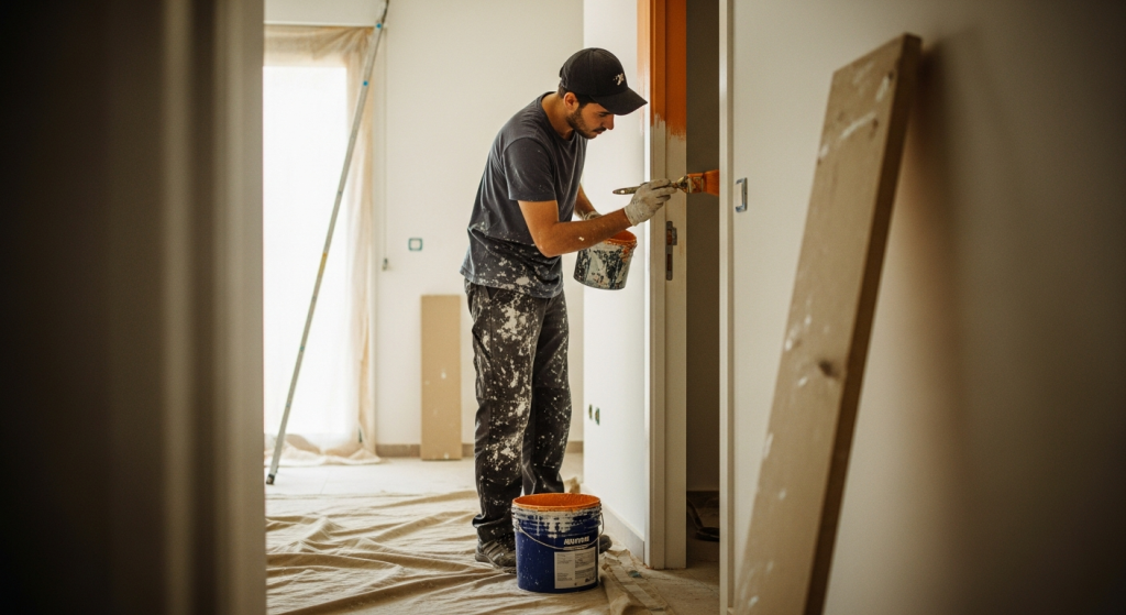 Painting a dimension transom